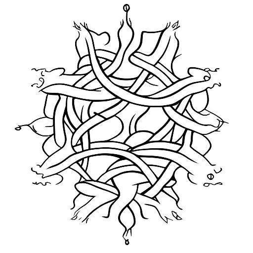 Abstract Design Incorporating The Crown Of Thorns