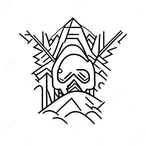 A Motorcycle Riding Through A Scenic Mountain Road