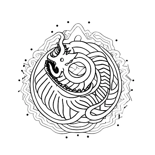 An Ouroboros Is A Serpent Or Dragon Eating Its Own Tail