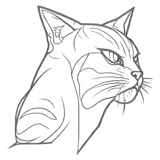 Angry Face Cat Knife