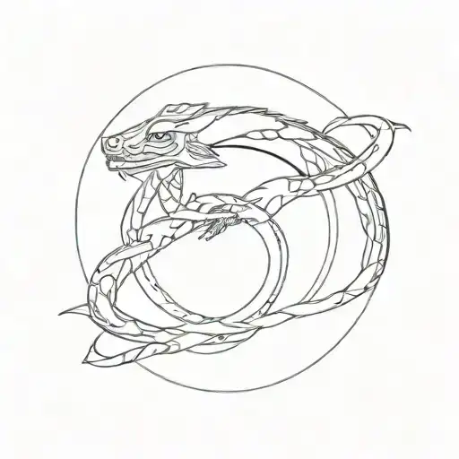 Ouroboros Trying To Eat Delta Symbol