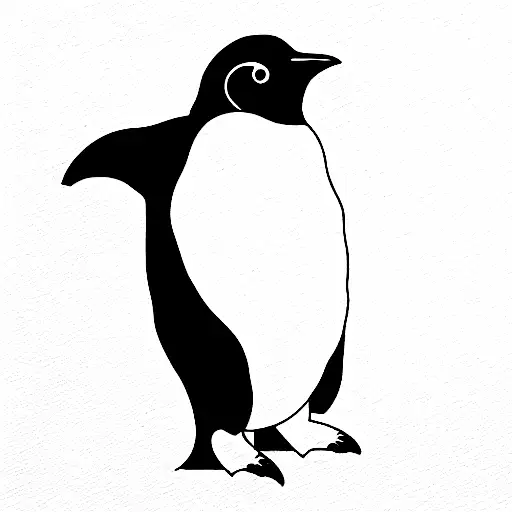 Linux With Binary Surrounding The Penguin