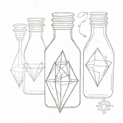 Potion Bottle Shaped Like A Crystal
