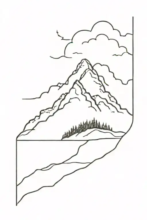 Spine Scar With Mountains Inside