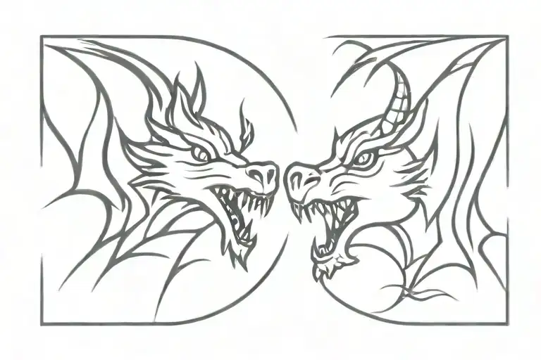 Two Dragon Roar Kiss