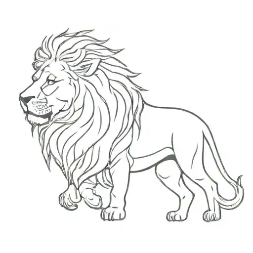 A Beautiful Lion With His Mouth Open Roaring And Ripping His Way Out Of Human Lungs