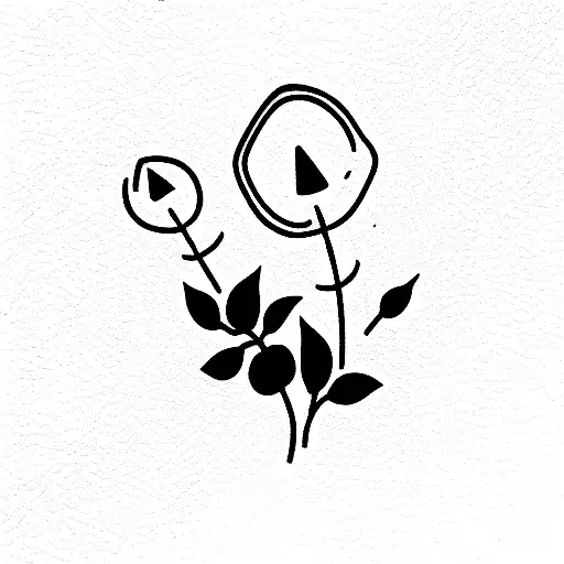 The Word Get Back Up Again With Flowers