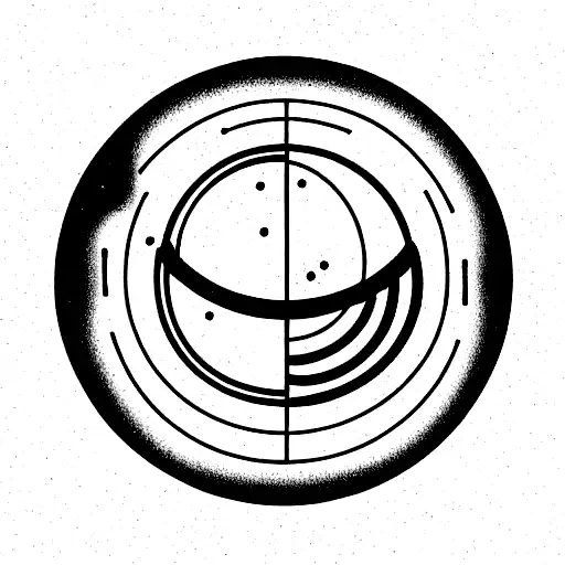 Broken Bulb With Planets Going Out