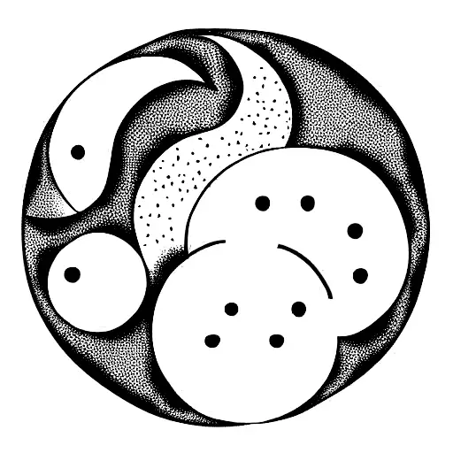 Sun And Moon Stars Back Piece