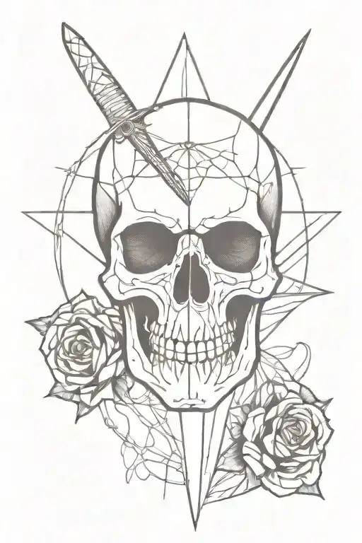 Skull Web Dagger