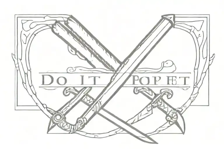 Sword That Says Do It For The Plot Along The Blade