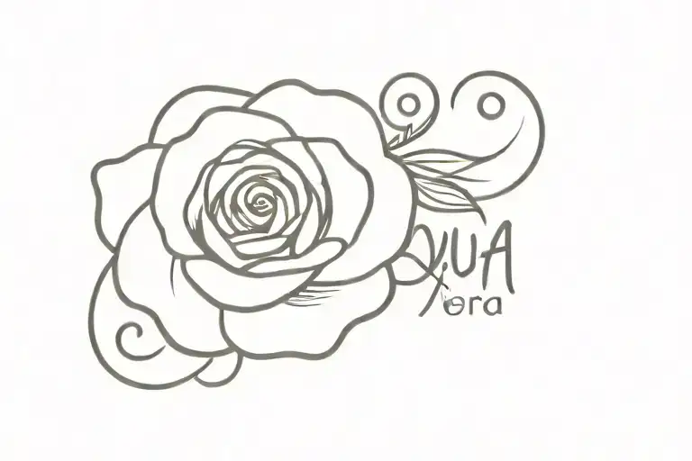 Rose Arm Band With The Word Qui Vivra Verra