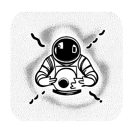 Astronaut Holding Blackhole