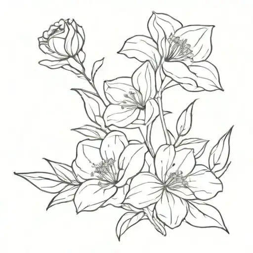 Bouquet Of May And January Birth Flowers