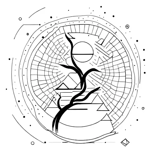 A Cascading Waterfall Surrounded By A Mountain Range