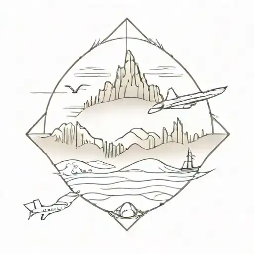 Travel Tattoo Design