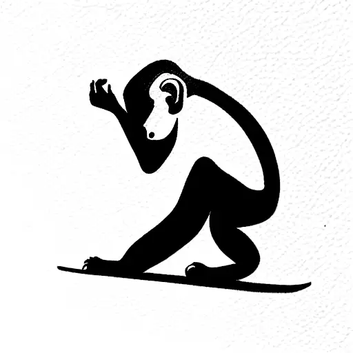 Monkey On A Skateboard
