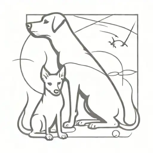 Nothing Loved Is Ever Lost With Dog And Cat Silhouette