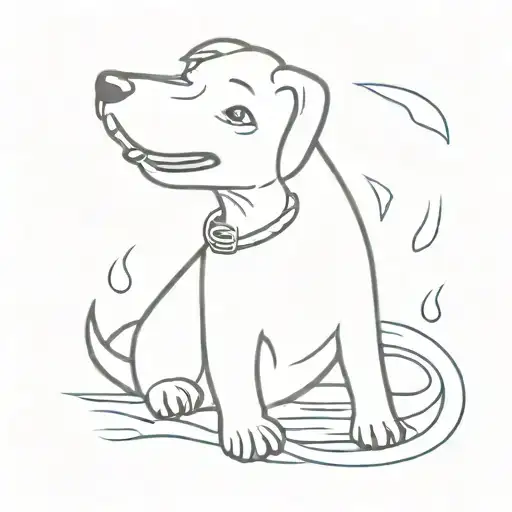 Kokoni Dog Smiling And Anchor