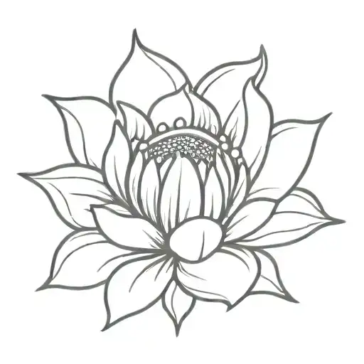 Sun Flower Rising On Ocean