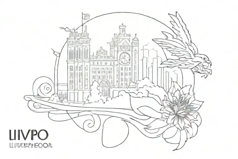 Liverpool England Mom Tribute Tattoo Combining Elements