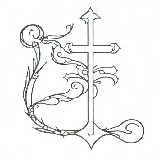 Nordic Cross With Yhwh Written In It