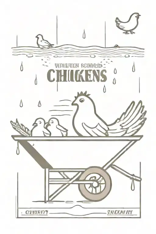 So Much Depends Upon A Red Wheelbarrow Glazed With Rain Water Next To The White Chickens Text Only