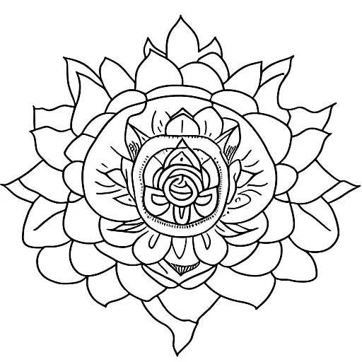 Small Lotus Flower On A Cloud