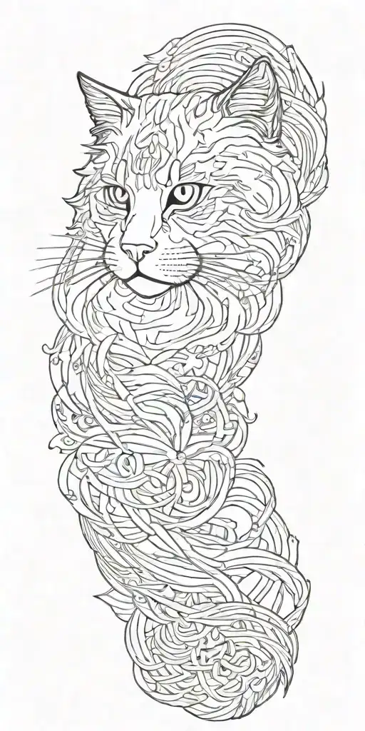 Siberian Cat Playing Virgo Zodiac Sign