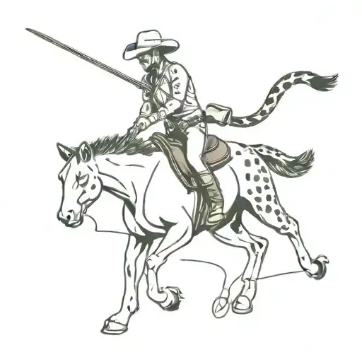 Cheetah Riding A Bronco Wearing A Cowboy Hat