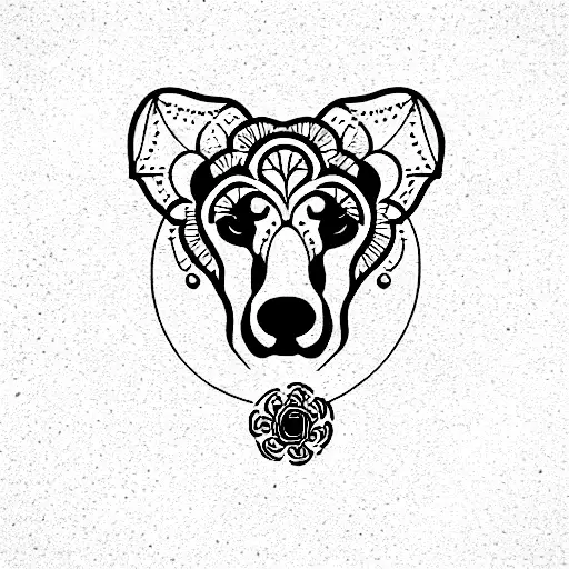 Black Dog Retriever Mandalas