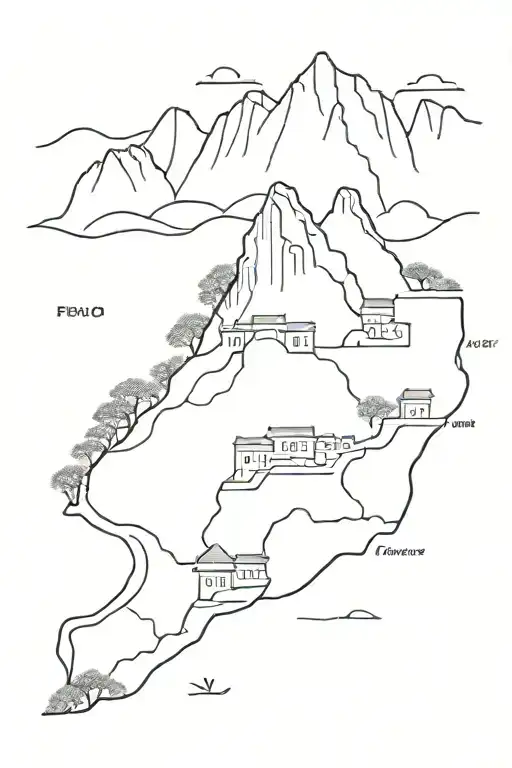 Peru Culture Travel Tattoo Design