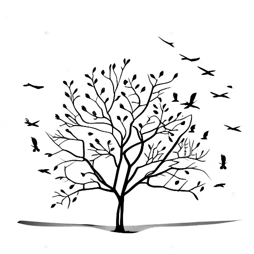 Tree With Birds