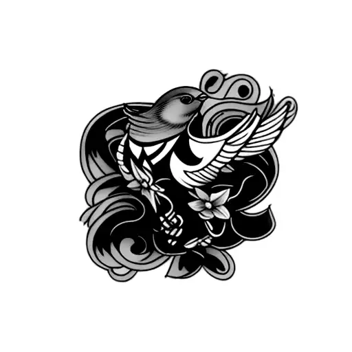 A Bird Holding A Trophy