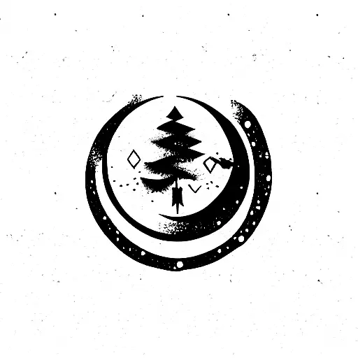 Bts Army Logo With Moon