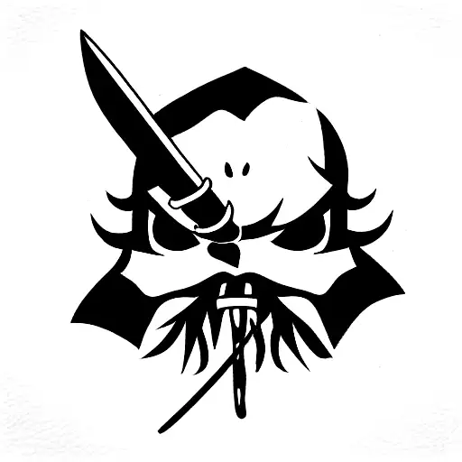 Oni Mask With Katana Sword