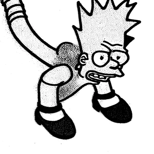 Bart Simpson Con Dragon