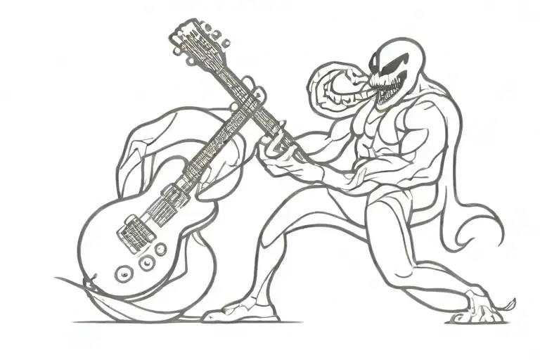 Venom Playing The Guitar