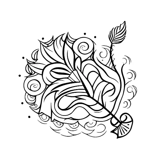 Peacock Feather Anchor