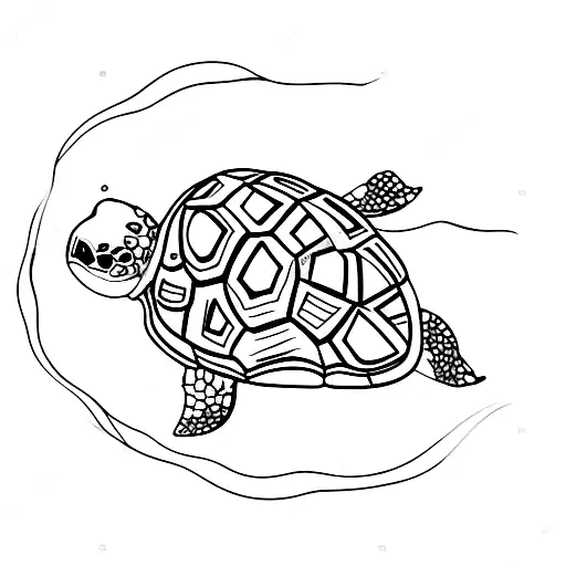 Whimsical Turtle At A Party