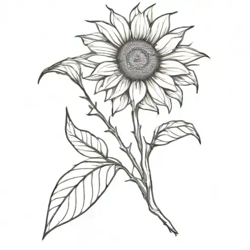 Sunflower And The Letter N