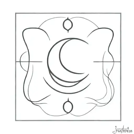 Moon And Infinite Symbol