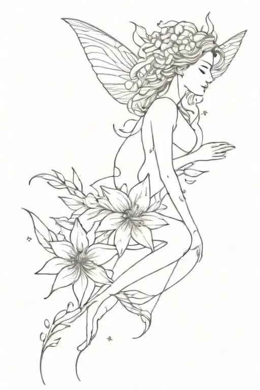 Flowers Fairy Stars Smoky Lines