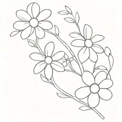 Violet And Daisy Tied Together