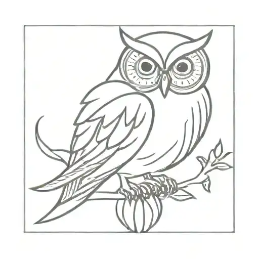 Infinity Symbol And Owl