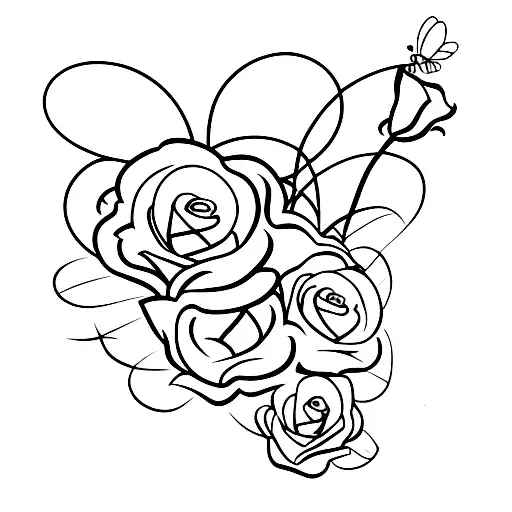 Butterfly And Rose