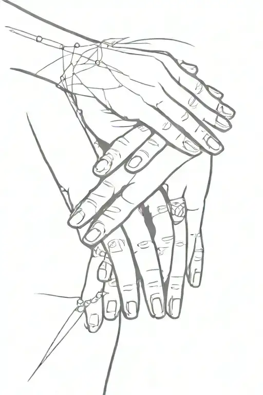 Daughter Holding Hands