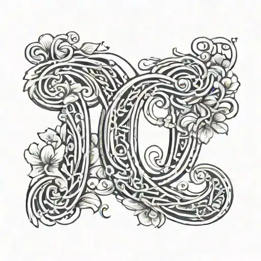 Letters C & B 3D Representation