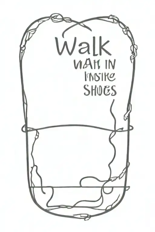 Walk In My Shoes With Bible Verse Intertwined