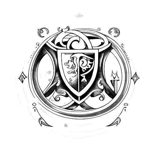 A Keyhole Shaped Like A Book With Harry Potter And Narnia Symbols Inside